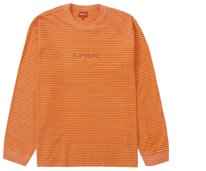 supreme-micro-stripe-l-s-top-orange