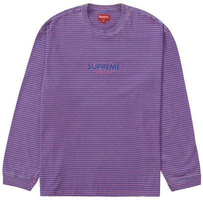 Supreme 微條紋長袖上衣 粉紅色 Buy Supreme 微條紋長袖上衣 粉紅色