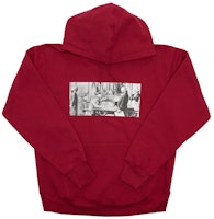 Supreme Mike Kelley Franklin Signing the Treat of Alliance with French Officials Hooded Sweatshirt Dark Magenta Supreme Mike Kelley Franklin Signing the Treat of Alliance with French Officials Hooded Sweatshirt Dark Magenta