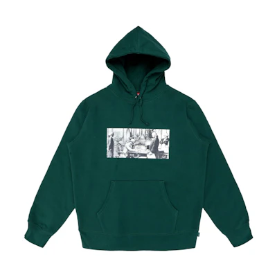 Supreme Mike Kelley Franklin Signing the Treat of Alliance with French Officials Hooded Sweatshirt Dark Green