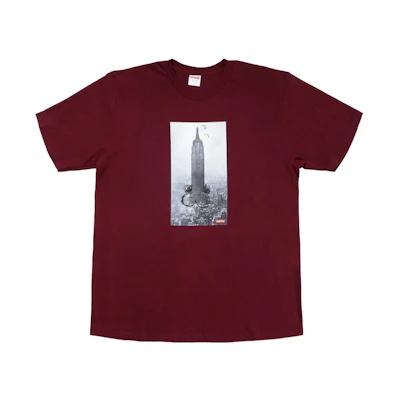 Supreme Mike Kelley The Empire State Tee Burgundy