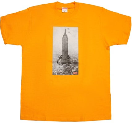 至高无上的 Mike Kelley 帝国大厦橙色T恤 Buy 至高无上的 Mike Kelley 帝国大厦橙色T恤