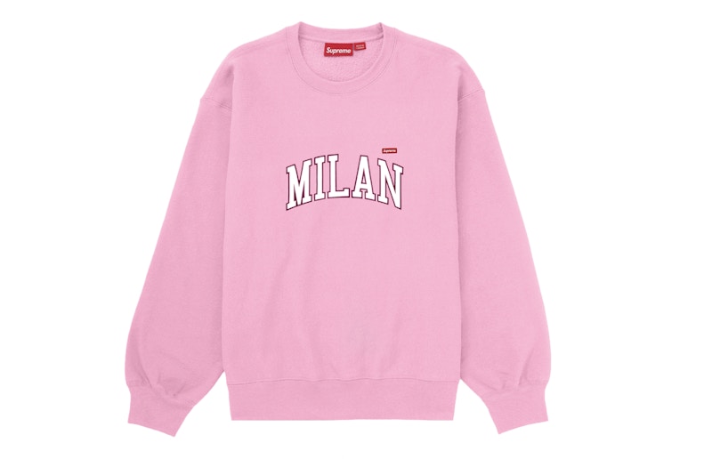 Supreme Milan Shop Small Box Crewneck Pink