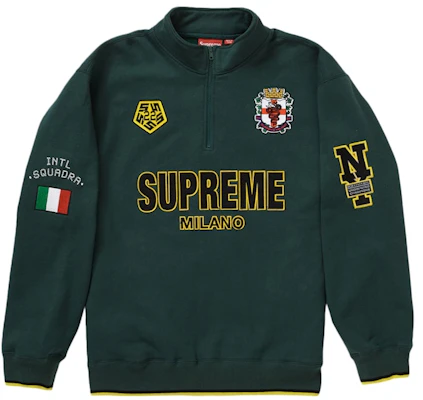 Buy Supreme Milano Half Zip Pullover Dark Green - Novelship Buy Supreme Milano Half Zip Pullover Dark Green - Novelship