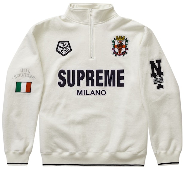 supreme-milano-half-zip-pullover-white