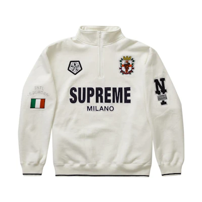 Supreme Milano Half Zip Pullover White