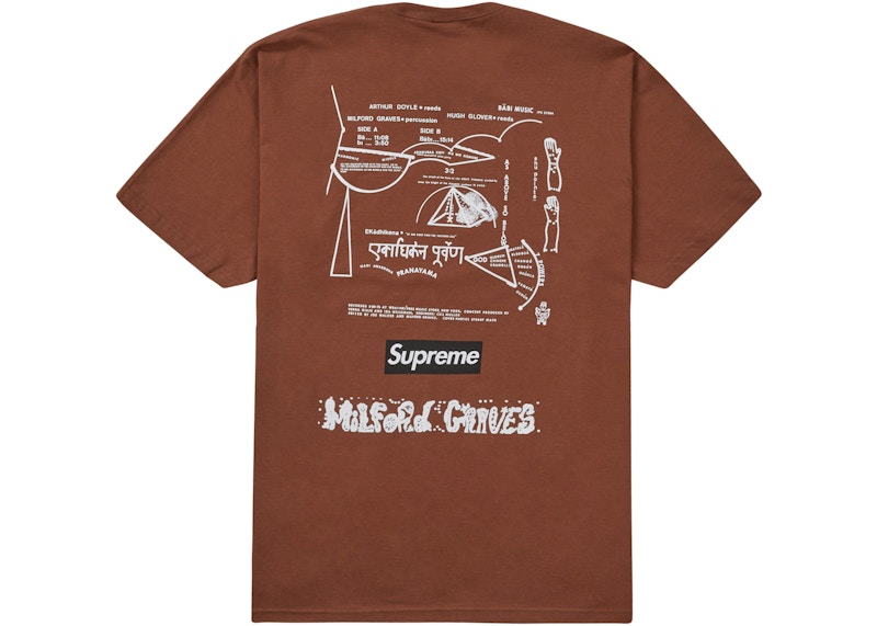 Supreme Milford Graves Tee Brown 圖 2