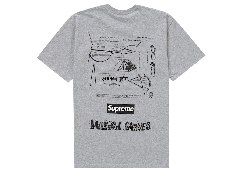 Supreme Milford Graves Tee Heather Grey 圖 2