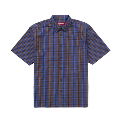Supreme Mini Plaid S/S Shirt Blue