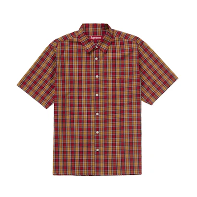 Supreme Mini Plaid S/S Shirt Orange