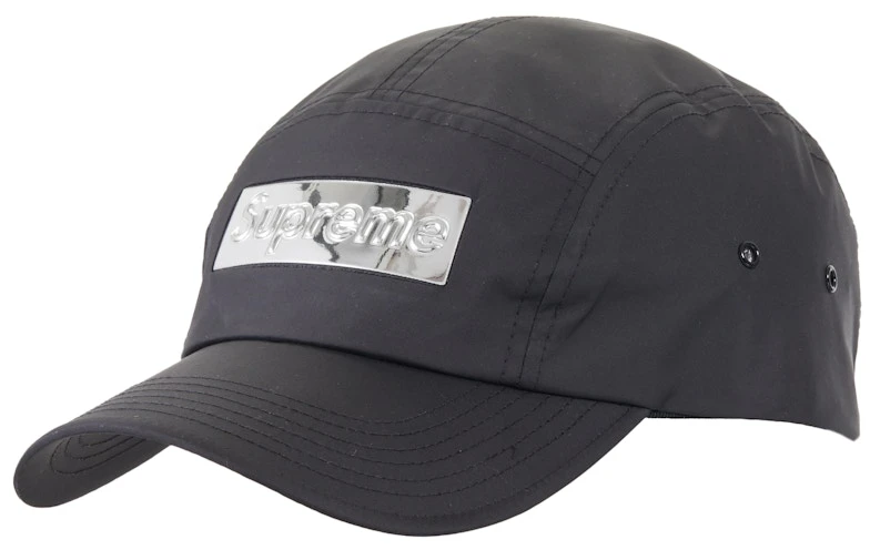 supreme-mirror-camp-cap-black