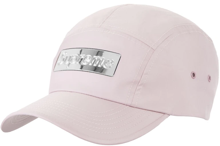 supreme-mirror-camp-cap-pink