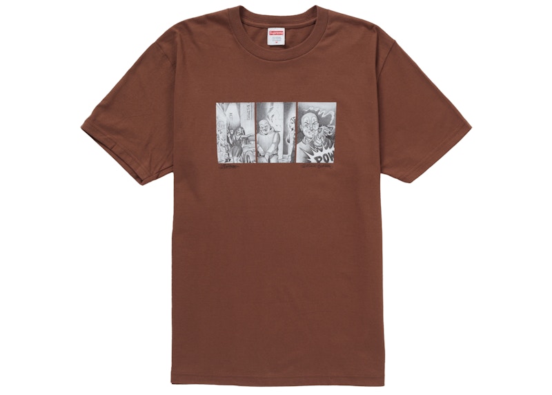 Supreme Mister Cartoon Pow Tee Brown