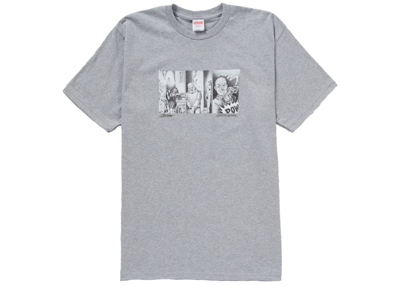 Supreme Mister Cartoon Pow Tee Heather Grey