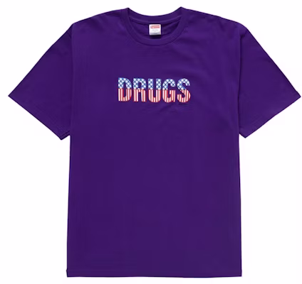 Supreme Mister Cartoon 紫色Pow短袖T恤 Buy Supreme Mister Cartoon 紫色Pow短袖T恤