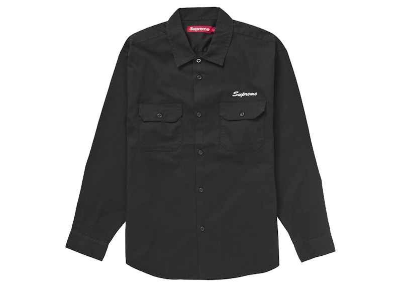 Supreme Mister Cartoon Work Shirt Black