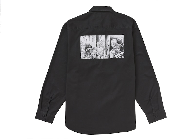 Order 슈프림 미스터 카툰 워크 셔츠 블랙