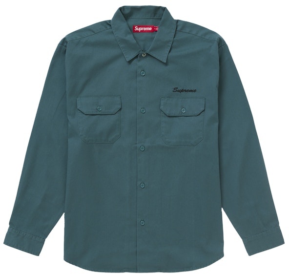 supreme-mister-cartoon-work-shirt-work-green