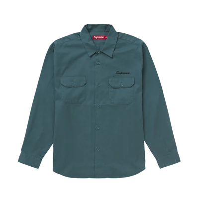 Supreme Mister Cartoon Work Shirt Work Green