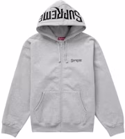 Supreme Mister Cartoon Zip Up Hooded Sweatshirt Heather Grey Supreme Mister Cartoon Zip Up Hooded Sweatshirt Heather Grey