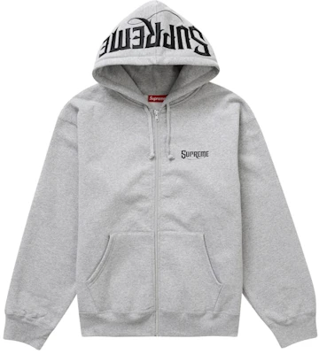 Supreme Mister Cartoon Zip Up Hooded Sweatshirt Heather Grey Kelabu Buy Supreme Mister Cartoon Zip Up Hooded Sweatshirt Heather Grey Kelabu