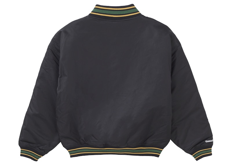 Lookbook Supreme Mitchell & Ness 迷彩標誌棒球夾克 黑色