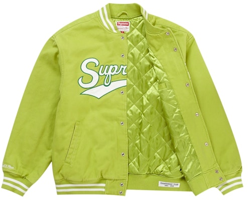 Supreme 米切尔内斯 Doughboy 绿色棒球夹克 Order Supreme 米切尔内斯 Doughboy 绿色棒球夹克