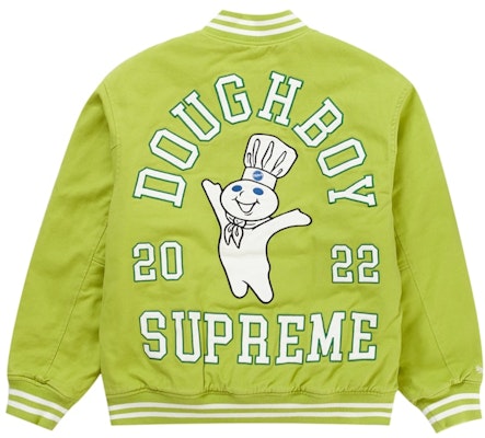 Supreme 米切尔内斯 Doughboy 绿色棒球夹克 Lookbook Supreme 米切尔内斯 Doughboy 绿色棒球夹克