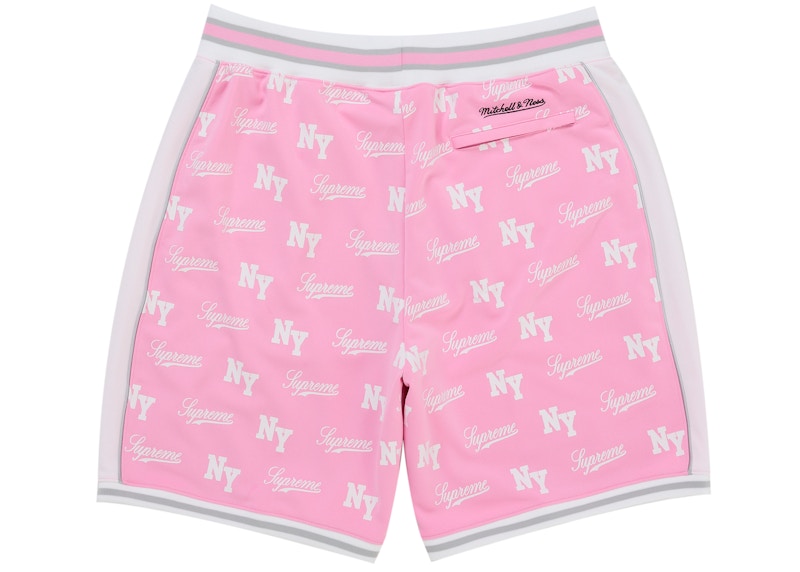 Order Shorts de Baloncesto Rosa Supreme Mitchell & Ness Monograma