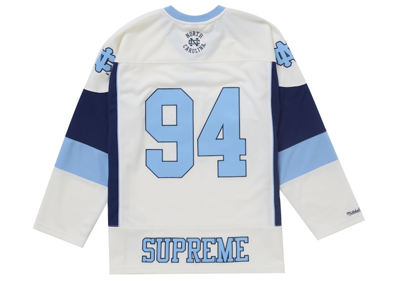 Order シュプリーム ミッチェル & ネス NCAA ホッケージャージ ホワイト