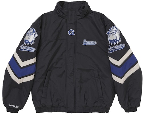 シュプリーム ミッチェル & ネス NCAA フーディッド スタジアム ジャケット ブラック Shop シュプリーム ミッチェル & ネス NCAA フーディッド スタジアム ジャケット ブラック