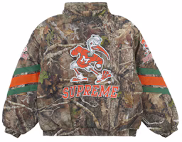 Purchase Supreme Mitchell & Ness NCAA Hooded Stadium Jacket Woodland Camo