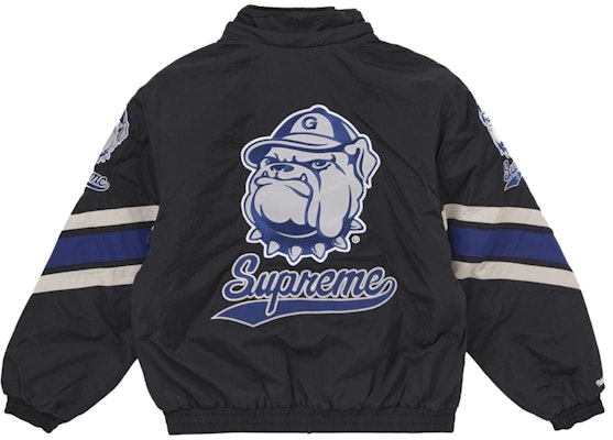 シュプリーム ミッチェル & ネス NCAA フーディッド スタジアム ジャケット ブラック Purchase シュプリーム ミッチェル & ネス NCAA フーディッド スタジアム ジャケット ブラック