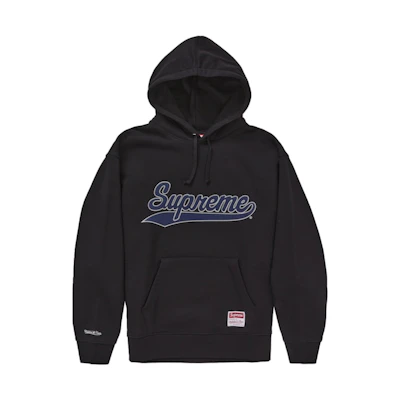 Supreme Mitchell & Ness NCAA Hooded Sweatshirt Black
