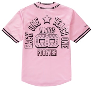 Supreme Mitchell & Ness Kaos Baseball Satin Pink Order Supreme Mitchell & Ness Kaos Baseball Satin Pink