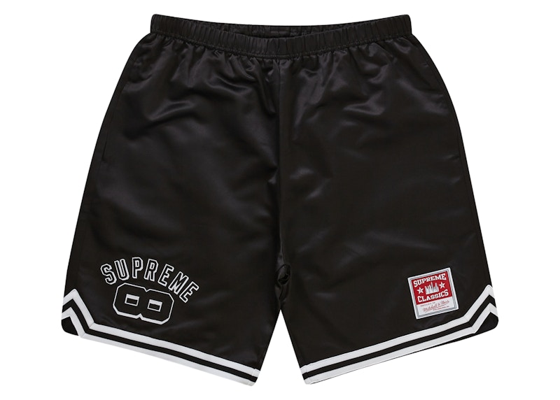 Supreme Mitchell & Ness Satin Basketball Short Black