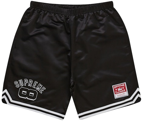 Celana Pendek Basket Satin Hitam Supreme Mitchell & Ness Buy Celana Pendek Basket Satin Hitam Supreme Mitchell & Ness