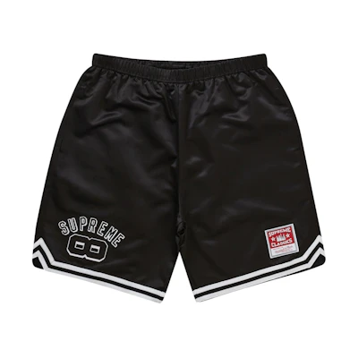 Supreme Mitchell & Ness Satin Basketball Short Black