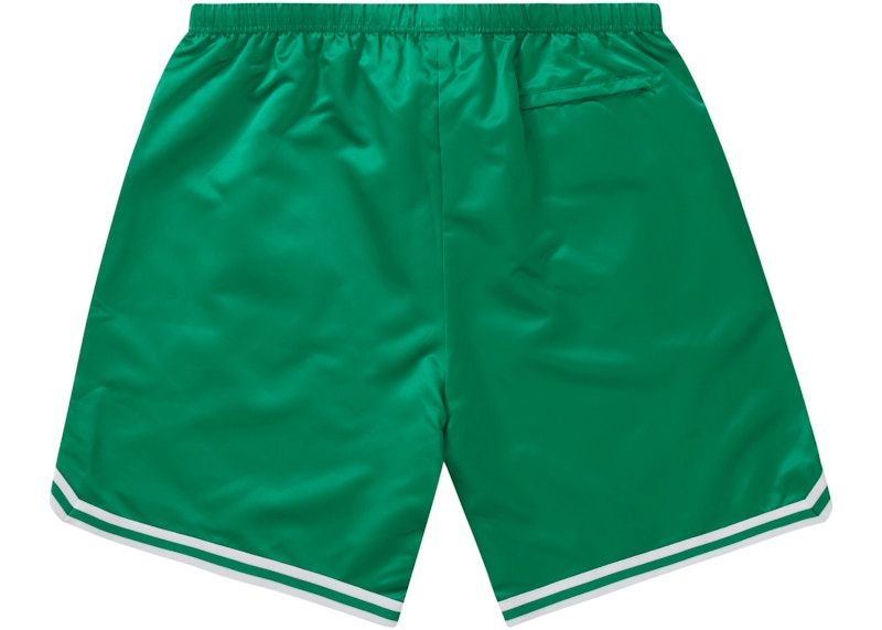 Order Supreme Mitchell & Ness Celana Pendek Basket Satin Hijau