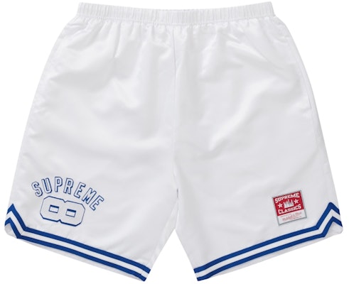 Supreme Mitchell & Ness Satin Basketball Short White Buy Supreme Mitchell & Ness Satin Basketball Short White