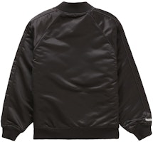 Supreme Mitchell & Ness 亮片標誌黑色棒球外套 Lookbook Supreme Mitchell & Ness 亮片標誌黑色棒球外套