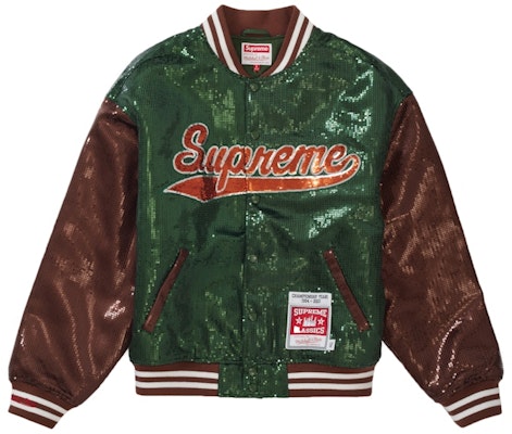 至高 Mitchell & Ness 亮片綠色校隊夾克 Buy 至高 Mitchell & Ness 亮片綠色校隊夾克