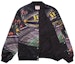 Order Supreme Mitchell & Ness Stadium Satin Varsity Jacket Hitam