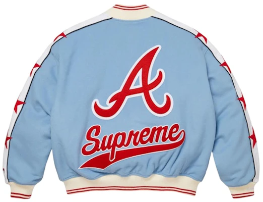 Supreme Mitchell & Ness Teams Varsity Jacket Blue Order Supreme Mitchell & Ness Teams Varsity Jacket Blue