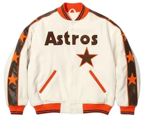 Supreme Mitchell & Ness Teams Varsity Jacket Natural Buy Supreme Mitchell & Ness Teams Varsity Jacket Natural