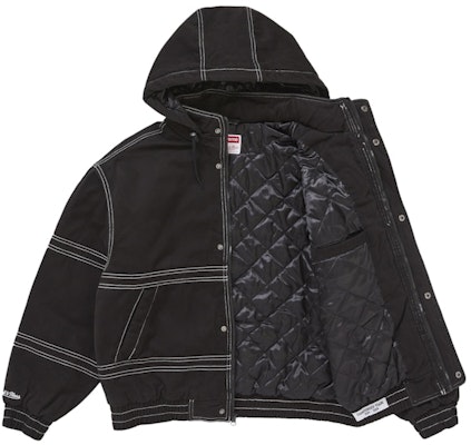 Supreme Mitchell & Ness Twill Stadium Jacket Black Order Supreme Mitchell & Ness Twill Stadium Jacket Black
