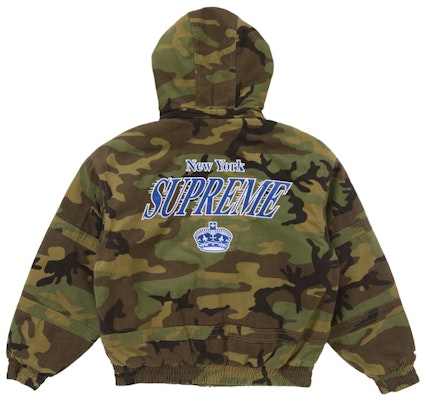 Supreme Mitchell & Ness Twill Stadium Jacket Camo Lookbook Supreme Mitchell & Ness Twill Stadium Jacket Camo