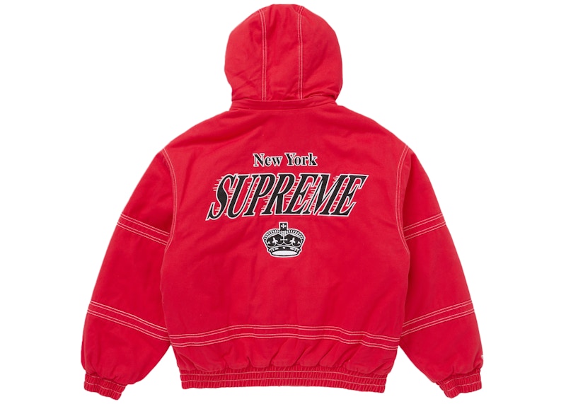 Supreme Mitchell & Ness Twill Stadium Jacket Red 圖 3