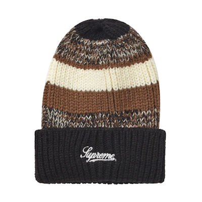 Supreme Mixed Stripe Beanie Black (FW21)