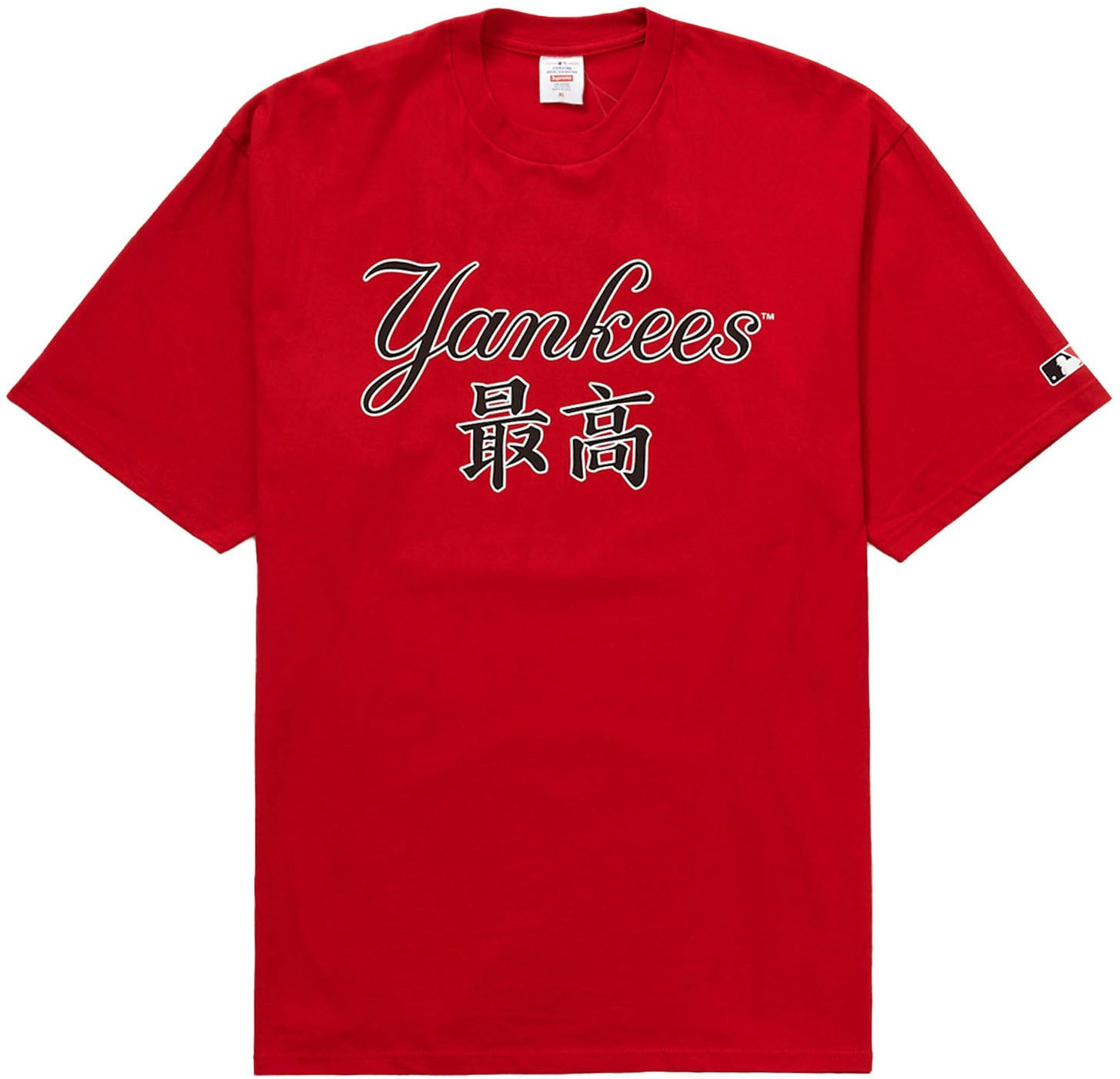 Red-YankeesSIZESupreme/MLB Kanji Teams Tee Red-Yankees